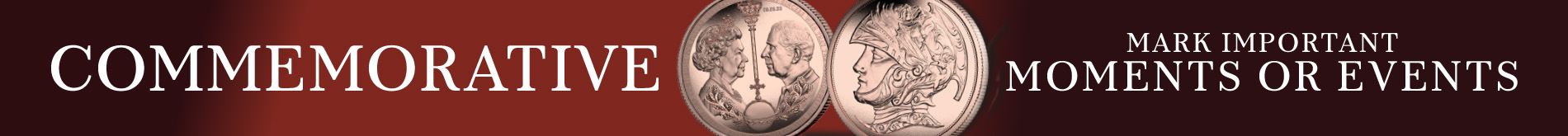 Commemorative coins to mark important moments or events in history