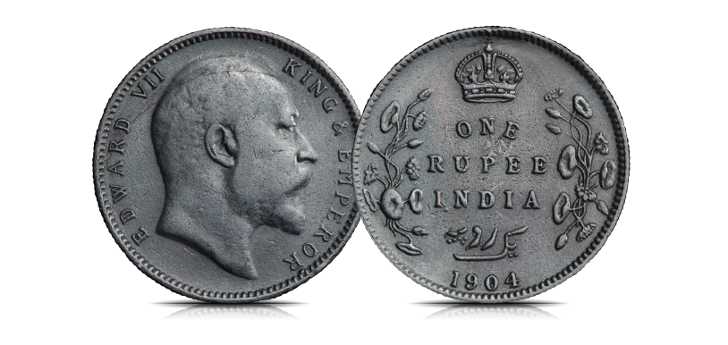 'SS City of Cairo Shipwreck: King Edward VII Silver Rupee'