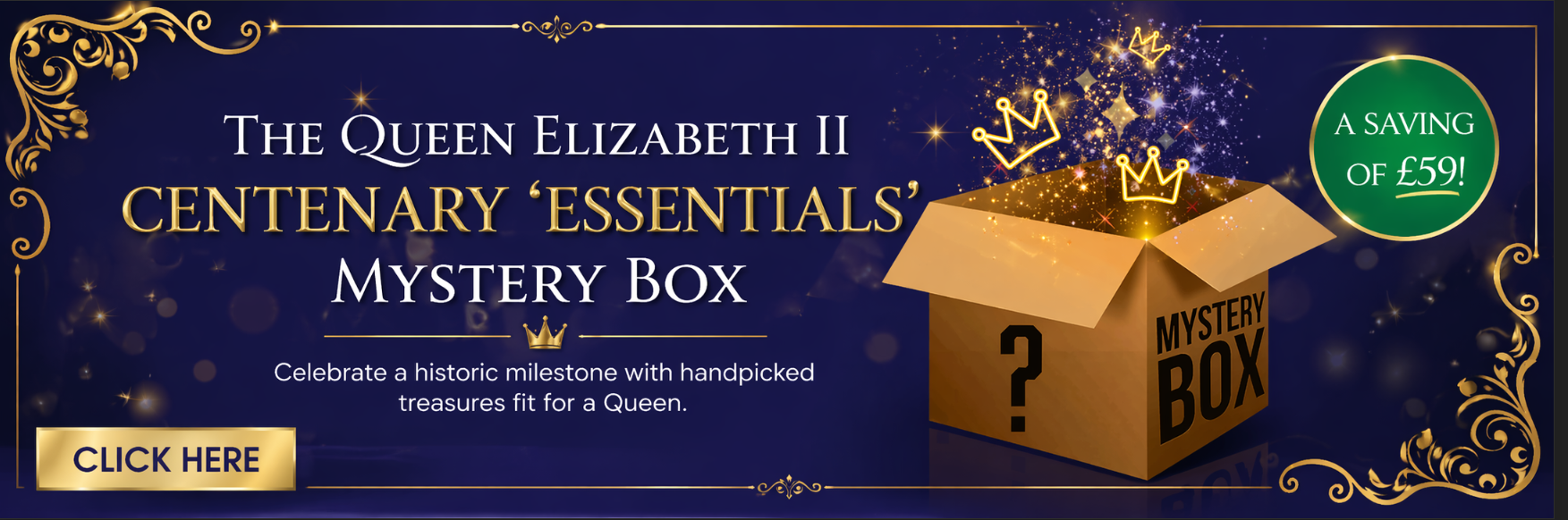 The Queen Elizabeth II Centenary 'Essentials' Mystery Box 
