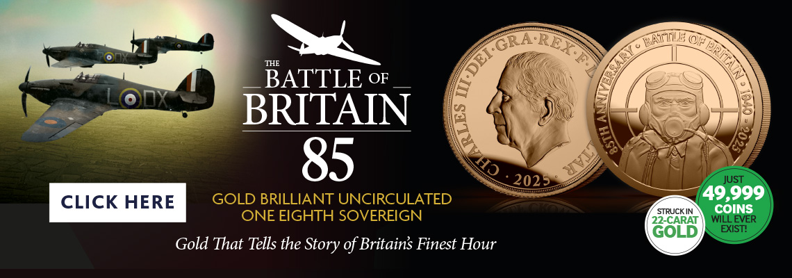Battle of Britain 85th Anniversary Brilliant Uncirculated Gold One-Eighth Sovereign