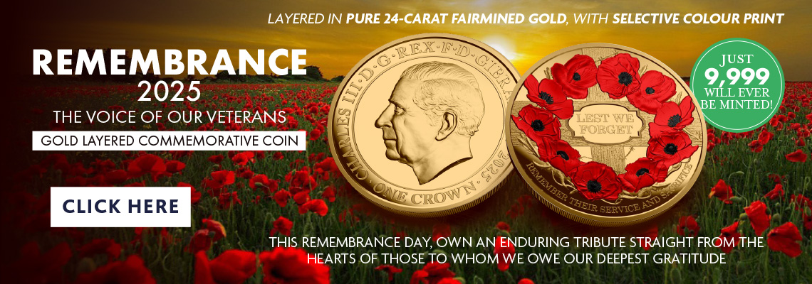 Remembrance 2025: The Voices of Veterans Fairmined Gold Layered Crown