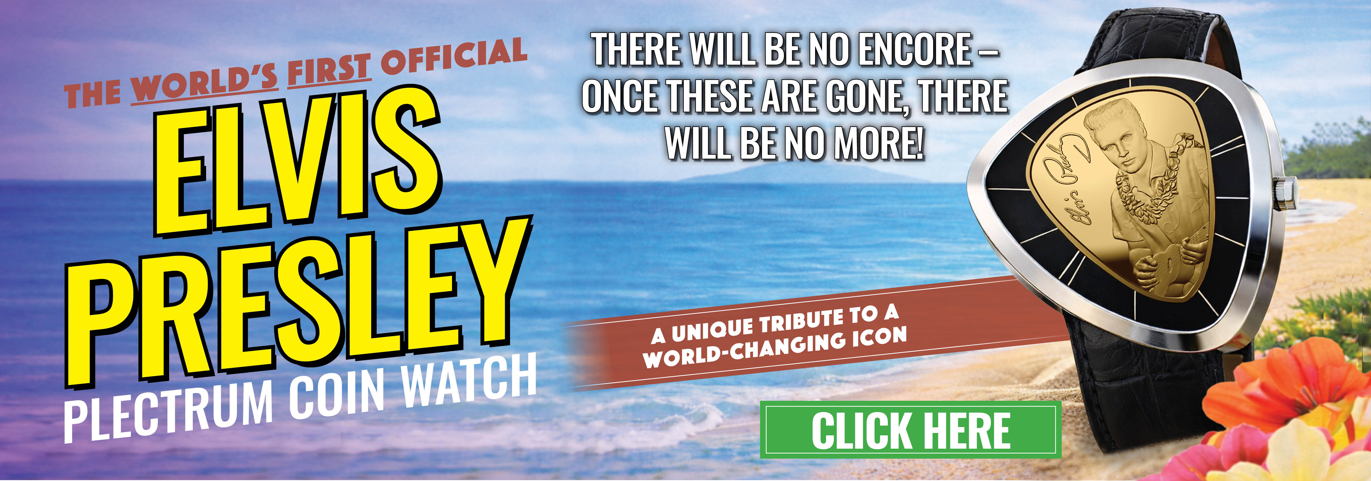 The Official Elvis Presley Plectrum Coin Watch