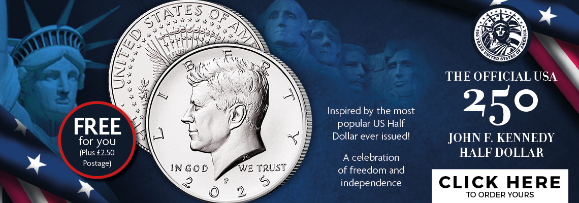 The Official USA 250 John F. Kennedy Half Dollar