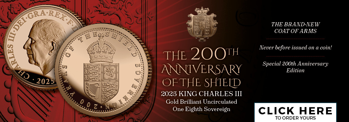 '200 Years of the Shield Sovereign' One-Eighth Brilliant Uncirculated Gold Sovereign