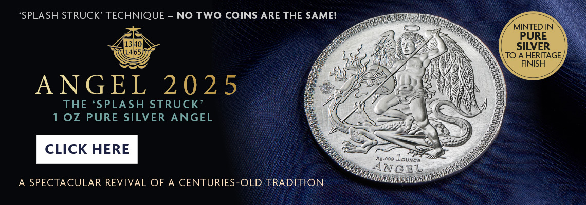 The 2025 'Splash Struck' 1oz Pure Silver Angel Coin