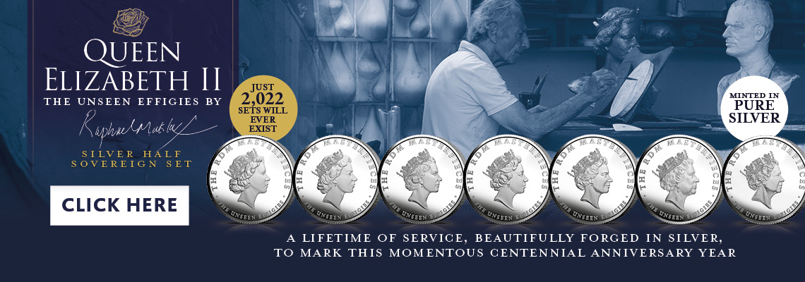 The Raphael Maklouf Masterpiece 'The Unseen Effigy' Silver Half Sovereign Set