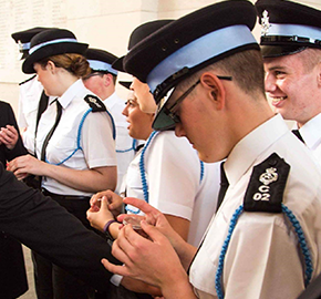 IOM Police Youth Scheme Pay their Respects to Ypres