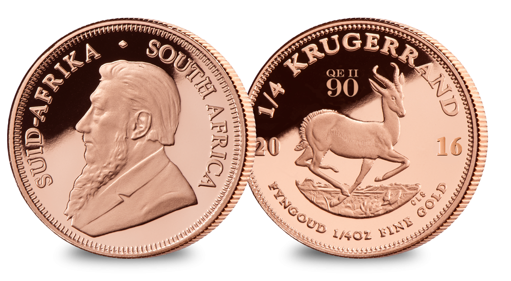 2016 Krugerrand 1/4oz QE 90 privy mark 2016 Krugerrand 1/4oz QE 90 privy mark
