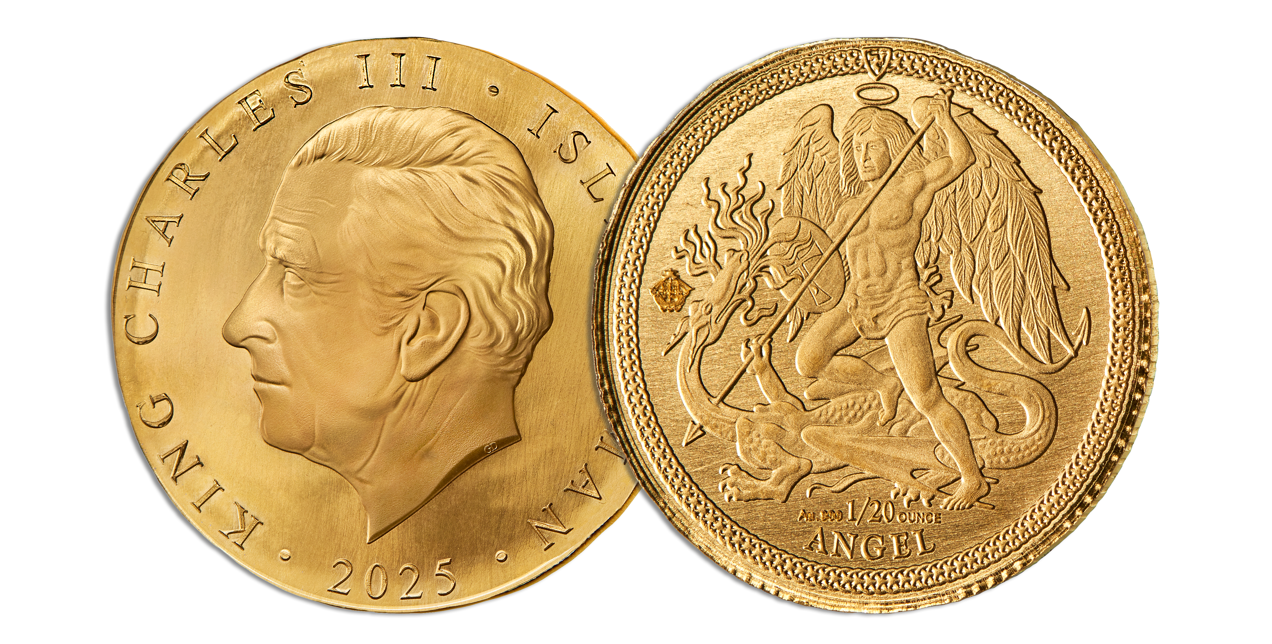 The 2025 'Splash Struck' 1/20oz Pure Gold Angel