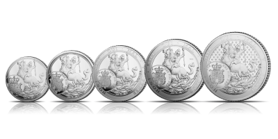 The 2025 'The Classics Remastered' Silver Proof Sovereign Five-Coin Set