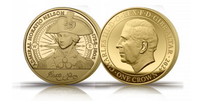 The Admiral Lord Nelson 265th Anniversary 24-carat Gold Layered Coin