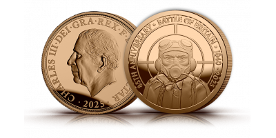 The Battle of Britain 85th Anniversary One-Eighth Gold Proof Sovereign