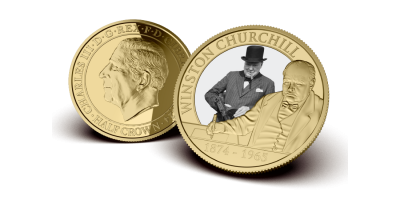 The 'Winston Churchill: A True British Icon' Coin Layered in Pure 24-carat Fairmined Gold