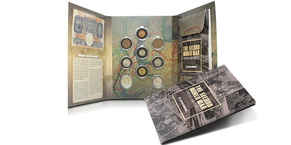 Featuring the coins of WWII. Featuring the coins of WWII.