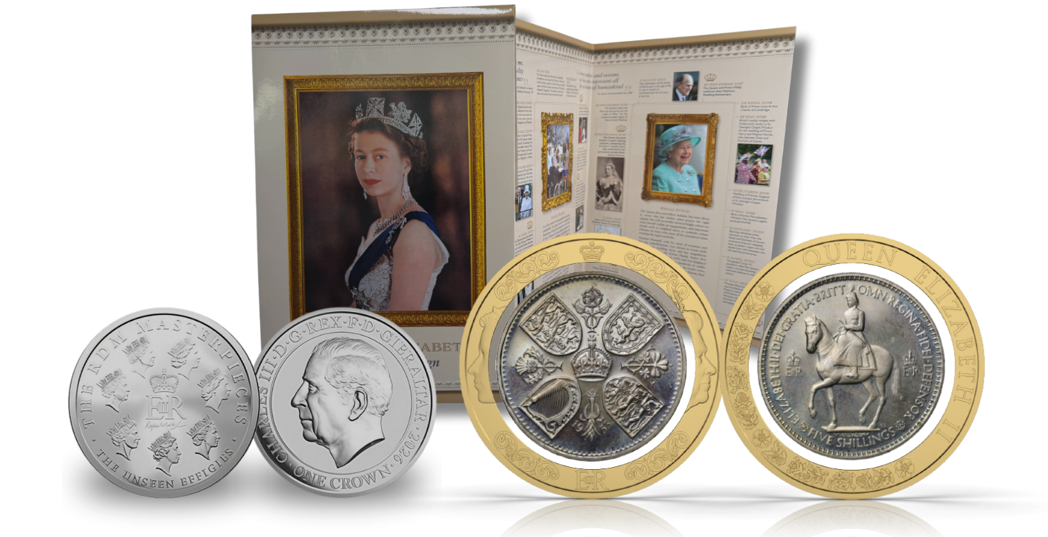 The Queen Elizabeth II 'From Coronation to Centenary' Two Coin Silver Set