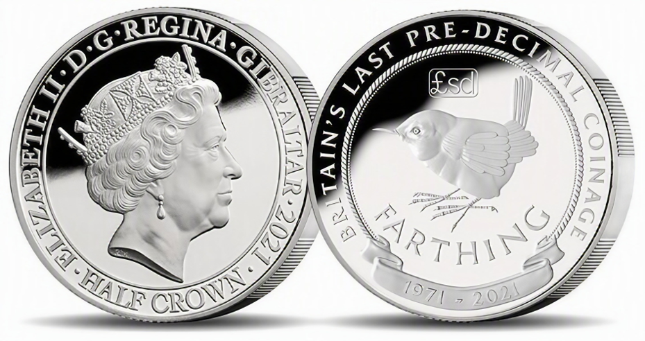 The Countdown to Decimal Day Uniquely Numbered 'Farthing' Half Crown