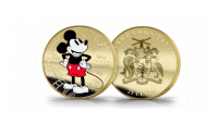 The Official Commemorative Coin Inspired by Disney’s Mickey and Friends – layered in pure 24-carat gold