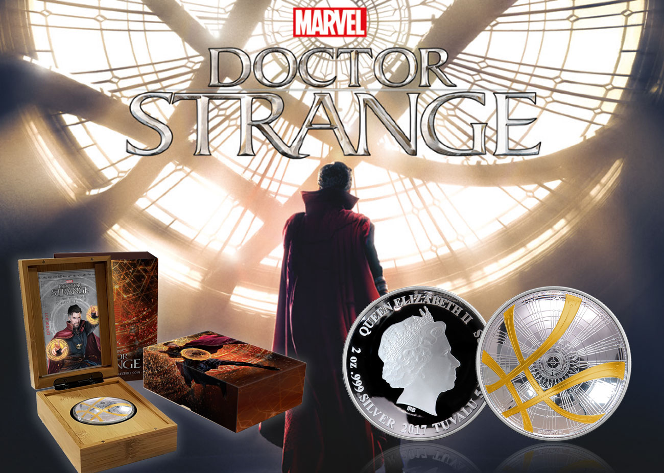 Dr Strange 2 Captain America's 75th Anniversary Shield Coin Dr Strange 2 Captain America's 75th Anniversary Shield Coin
