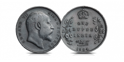 SS City of Cairo Shipwreck: King Edward VII Silver Rupee