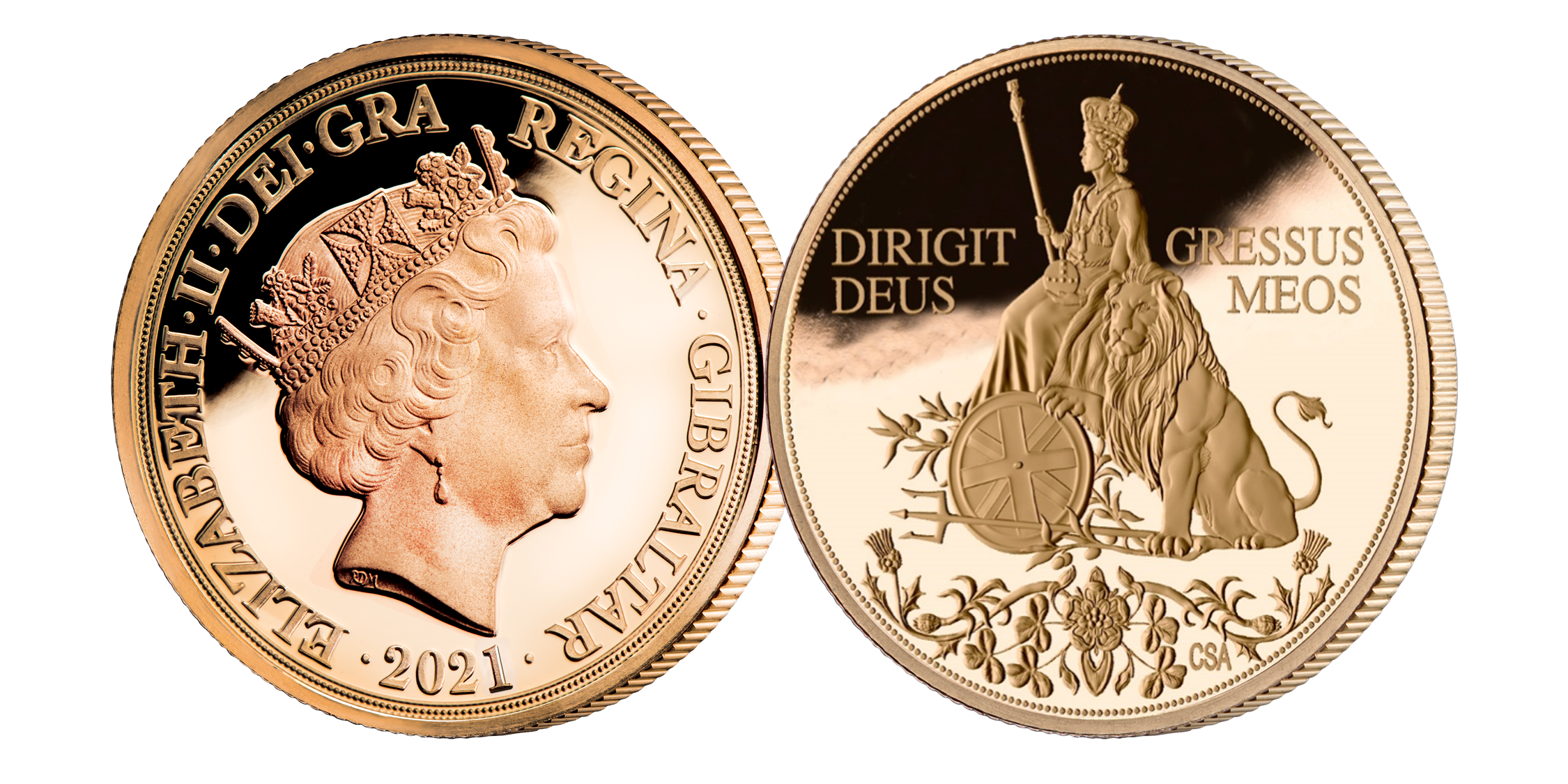 Coin feature Her Majesty Queen Elizabeth II along side a Lion  which symbolises great beauty, strength and endurance – three attributes shared by our current Queen herself