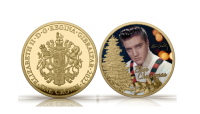   Elvis Presley Blue Christmas Gold Coin