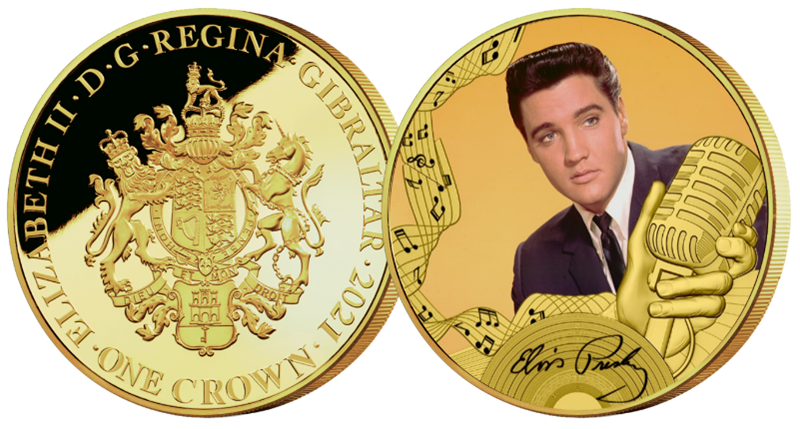 Elvis Presley 'The Official Heartbreak Hotel' Gold Layered Coin