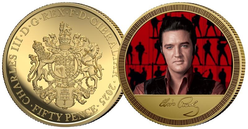 The Official Elvis Presley 1/200oz Pure 24-carat Gold Coin