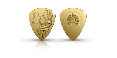Elvis Presley Gold Plectrum Coin 