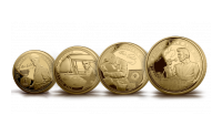 The Official Elvis Presley ‘The Milestones of a King’ Pure 24-carat Gold Four Coin Set