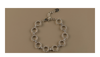 The Forget-Me-Not 'Wreath' Silver Link Bracelet