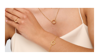 The Forget-Me-Not 'Wreath' Silver Bracelet Layered in Fairmined Gold