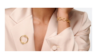 The Forget-Me-Not 'Wreath' Solid 9-carat Gold Brooch