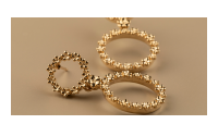 The Forget-Me-Not 'Full Floral Wreath' Drop solid 9-carat Gold Earrings