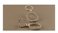 The Forget-Me-Not 'Full Floral Wreath' Drop Silver Earrings