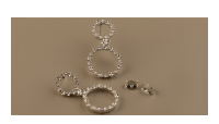 The Forget-Me-Not 'Full Floral Wreath' Drop Silver Earrings