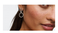 The Forget-Me-Not 'Full Floral Wreath' Drop Silver Earrings