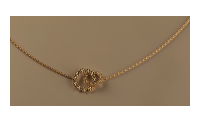 The Forget-Me-Not 'Love Link Wreath' Solid 9-carat Gold Necklace