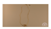 The Forget-Me-Not 'Love Link Wreath' Silver Necklace layered in Fairmined Gold
