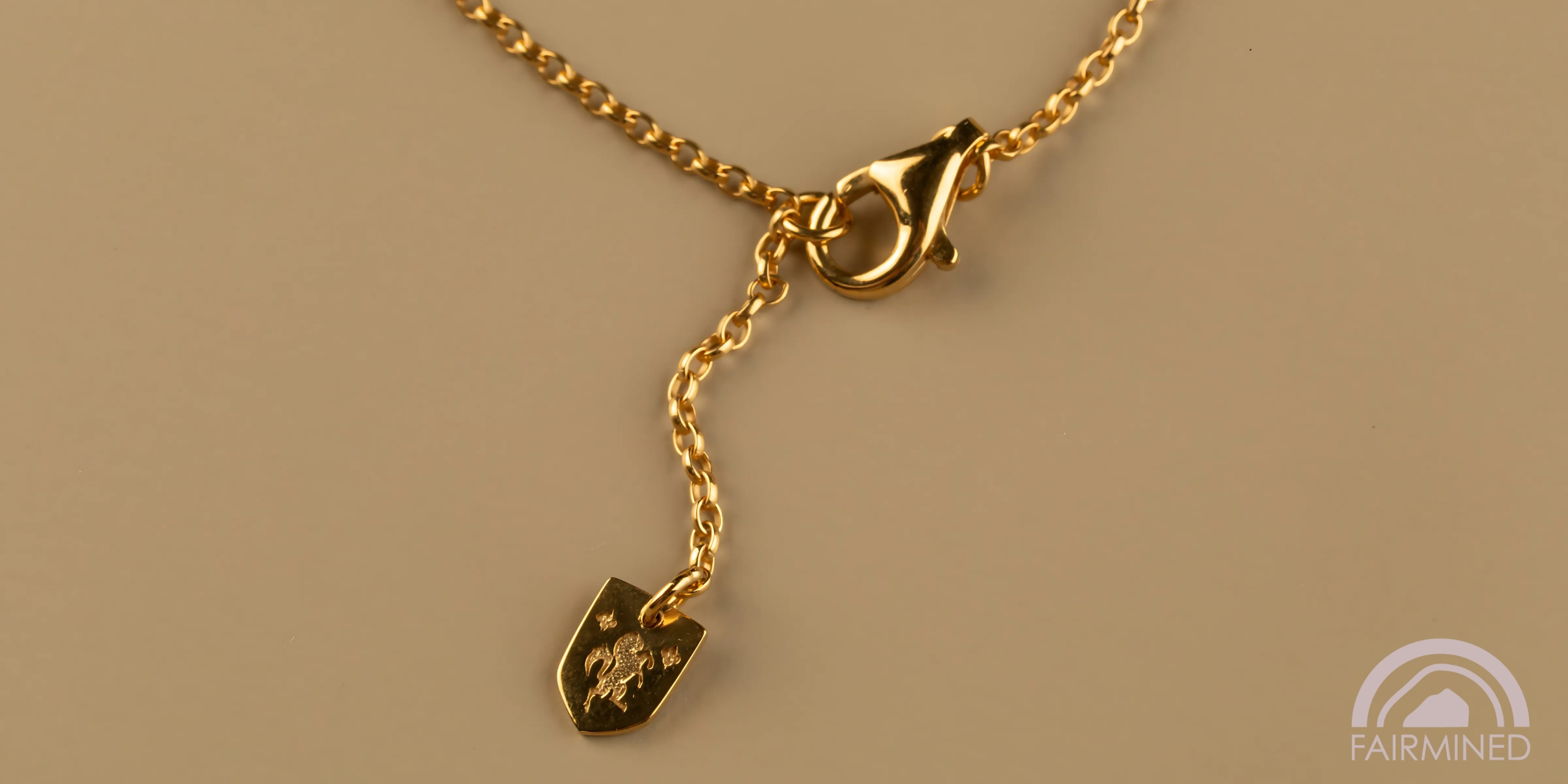 The Forget-Me-Not 'Love Link Wreath' Silver Necklace layered in Fairmined Gold