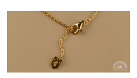 The Forget-Me-Not 'Love Link Wreath' Silver Necklace layered in Fairmined Gold