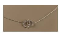The Forget-Me-Not 'Love Link Wreath' Silver Necklace