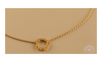 The Forget-Me-Not 'Wreath' Silver Necklace Layered in Fairmined Gold