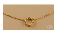 The Forget-Me-Not 'Wreath' Silver Necklace Layered in Fairmined Gold