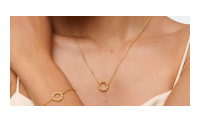 The Forget-Me-Not 'Wreath' Silver Necklace Layered in Fairmined Gold