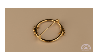 The Forget-Me-Not 'Wreath' Silver Brooch Layered in Fairmined Gold