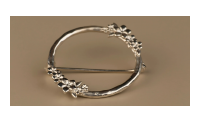The Forget-Me-Not 'Wreath' Silver Brooch