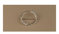 The Forget-Me-Not 'Wreath' Silver Brooch