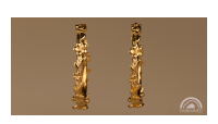 The Forget-Me-Not 'Wreath' Silver Hoop Earrings Layered in Fairmined Gold