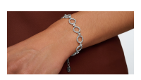 The Forget-Me-Not 'Wreath' Silver Bracelet