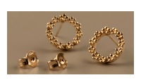 The Forget-Me-Not 'Wreath' 9-carat Gold Stud Earrings